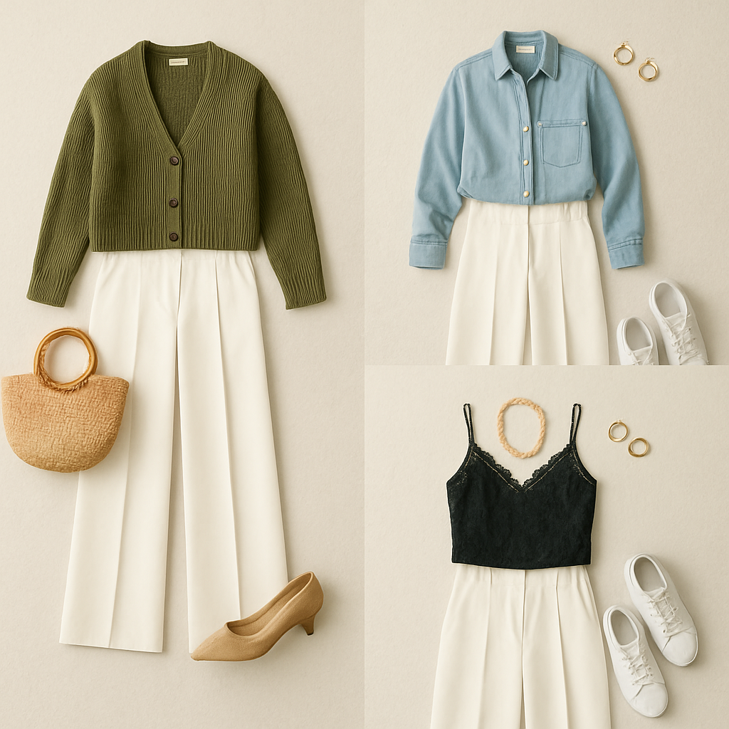 Three Ways to Wear White Pants